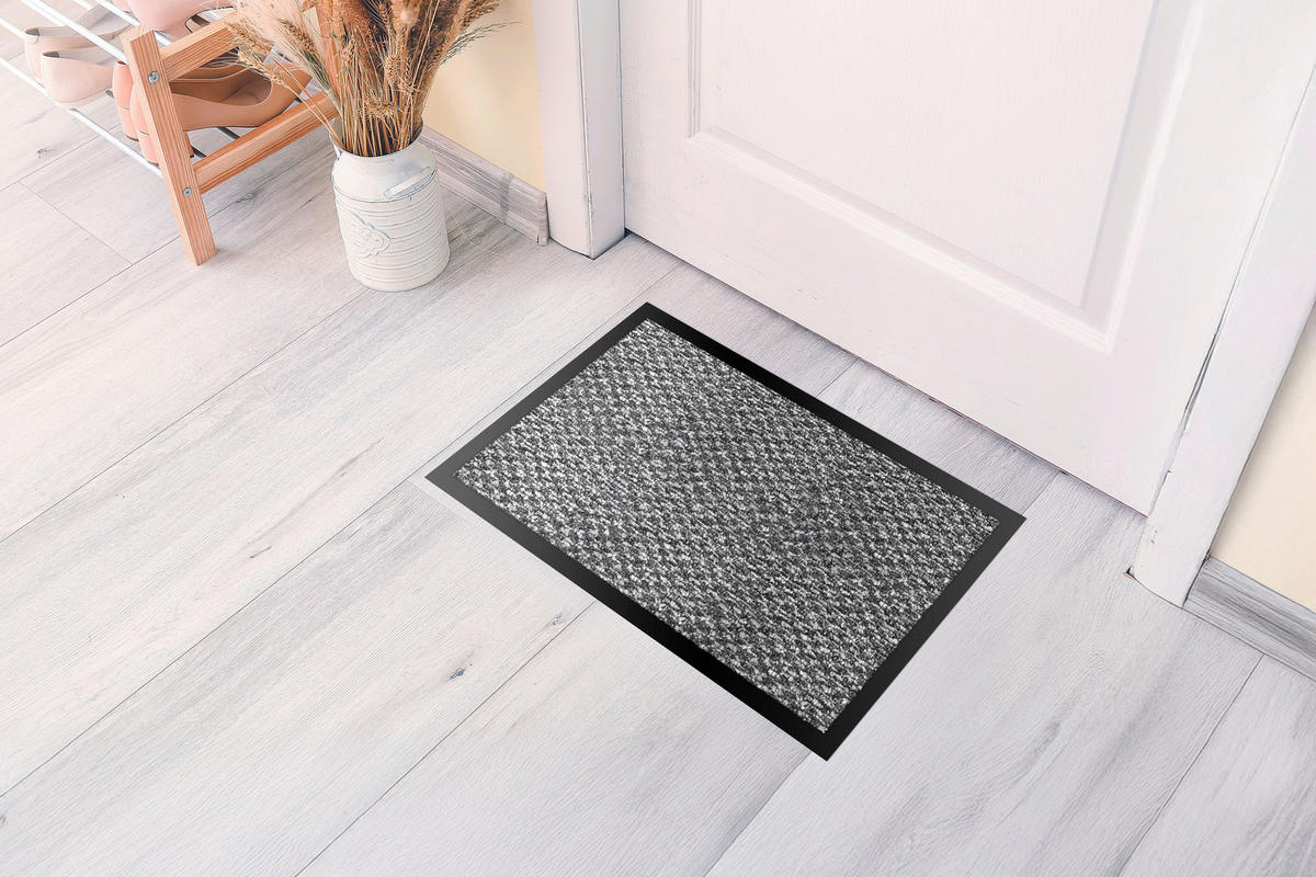 LÁBTÖRLŐ 40/60 cm  - világosszürke, Basics, műanyag/textil (40/60cm)