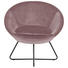 SESSEL in Textil Rosa - Schwarz/Rosa, Trend, Textil/Metall (82,0/79,0/72,5cm) - Carryhome SESSEL in Textil Rosa - Schwarz/Rosa, Trend, Textil/Metall (82,0/79,0/72,5cm) - Carryhome