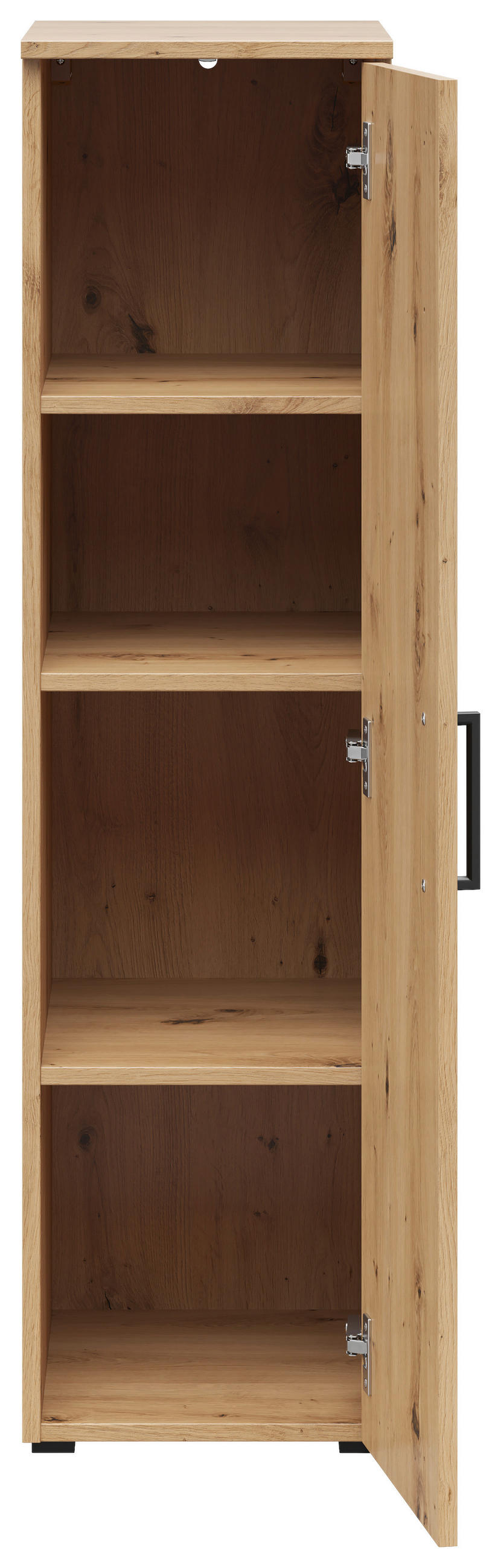 VEČNAMENSKA OMARA, hrast artisan - črna/antracit, Moderno, umetna masa/leseni material (30/115/40cm) - Carryhome