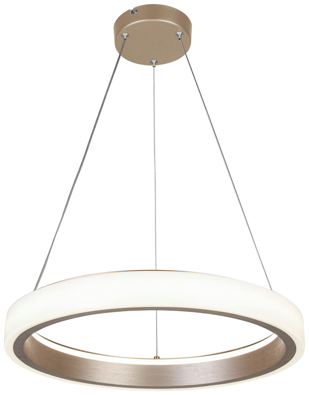 HÄNGELEUCHTE 50/120 cm   - Weiß/Cappuccino, Trend, Kunststoff/Metall (50/120cm) - Collet's Monde