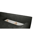 ECKSOFA Schwarz Struktur  inkl. Rückenkissen, Bettkasten, Schlaffunktion, Rücken echt, Liegefläche im Originalstoff  - Schwarz, KONVENTIONELL, Textil/Metall (194/274cm) - Carryhome