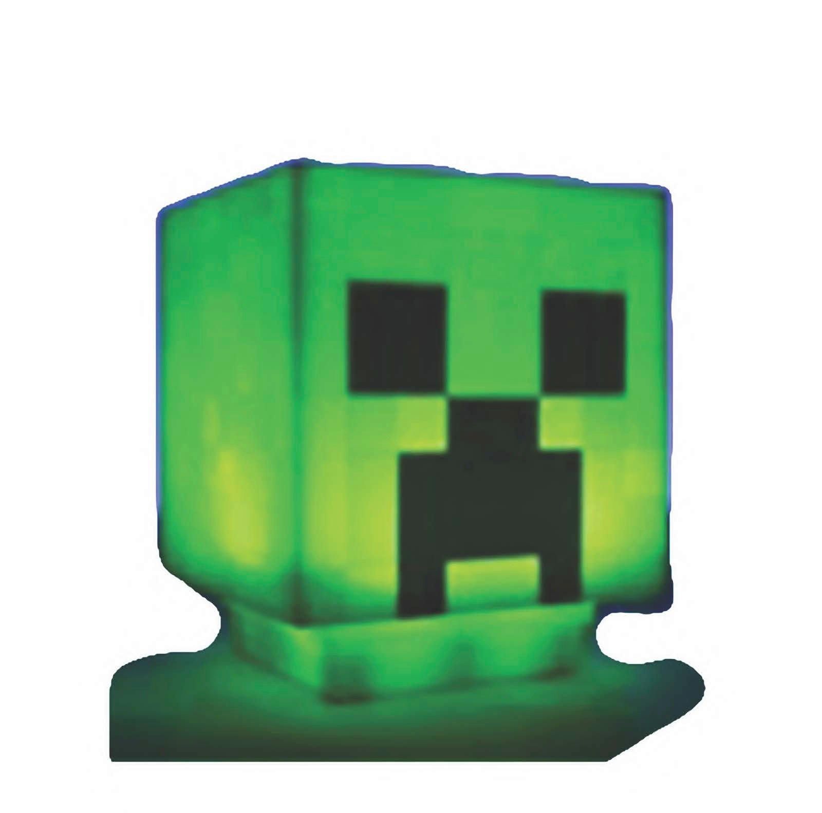 LED-DEKOLEUCHTE - Hellgrün/Grün, Trend, Kunststoff (9/11/9cm) - Minecraft