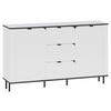SIDEBOARD  in 136,8/82/35,2 cm  - Schwarz/Weiß, MODERN, Holzwerkstoff/Kunststoff (136,8/82/35,2cm) - Carryhome