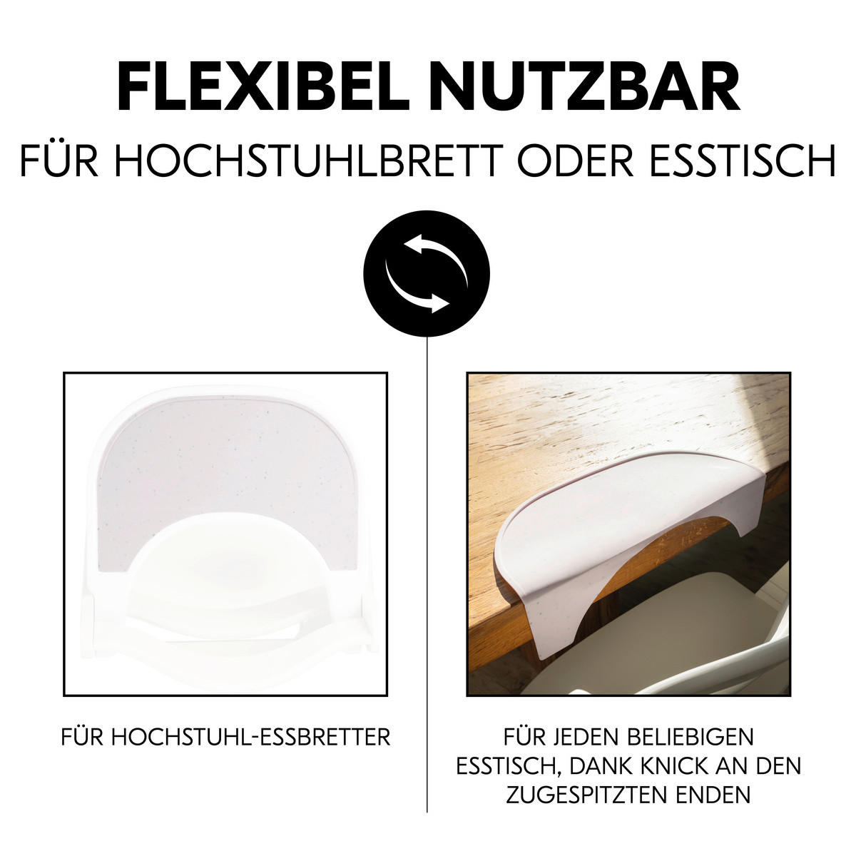 ESS- UND SPIELBRETT Highchair Tray Mat  - Beige, Basics, Kunststoff (28/0,5/42,5cm) - Hauck