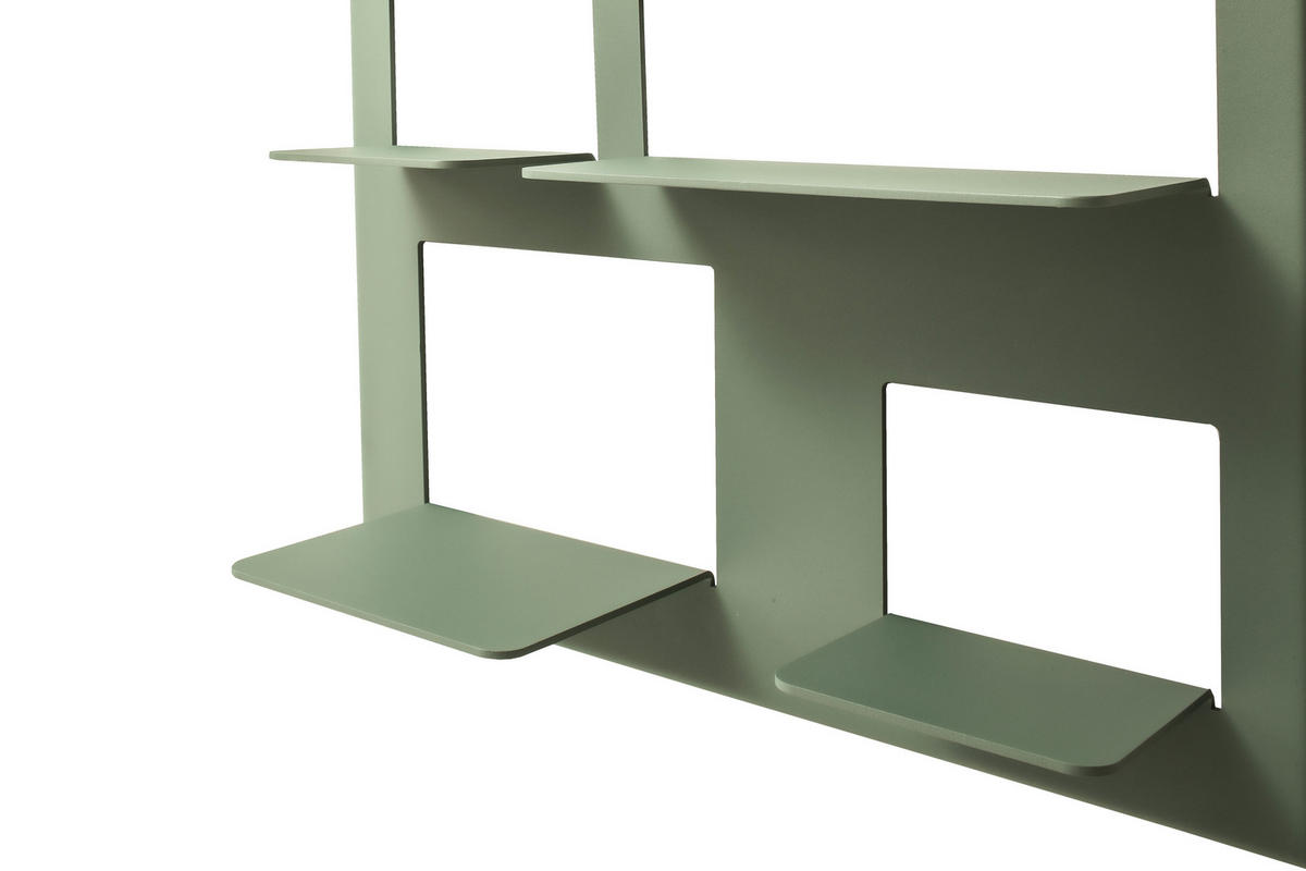 WANDREGAL Mintgrün  - Mintgrün, Design, Metall (72/55/26,5cm)