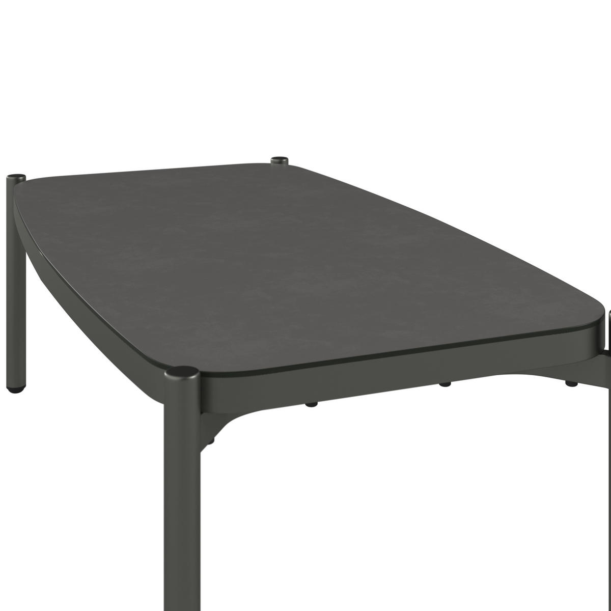 LOUNGEGARNITUR 4-teilig    - Anthrazit, Modern, Glas/Textil - Ambia Garden