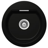 SPÜLE MONR100ANGT  - Schwarz, Basics, Stein (48,5/30,4/50cm) - Schock