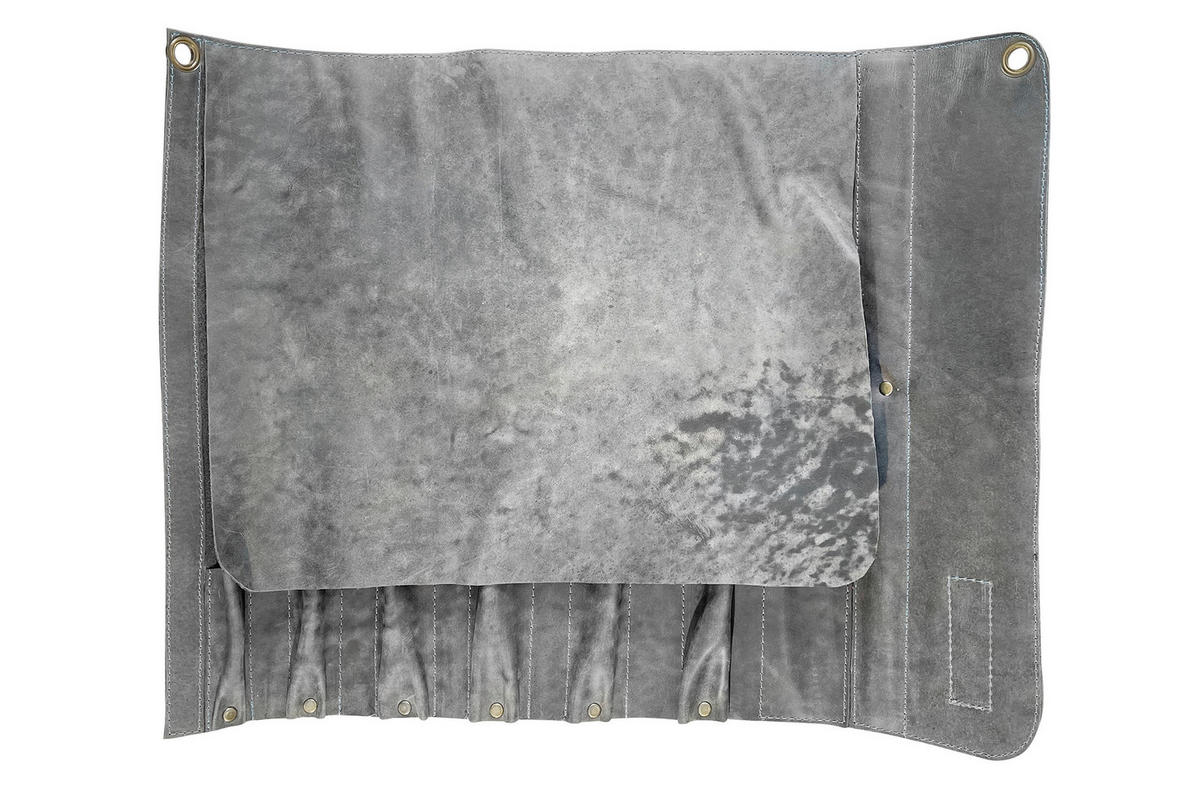 PRIBOR ZA KUVANJE - plava, Osnovno, koža (44/57cm) - Samura