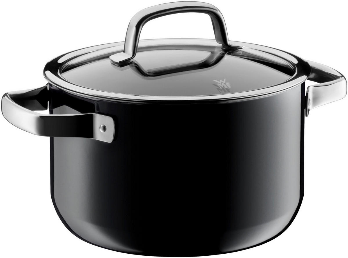 KOCHTOPFSET Fusiontec Mineral Pro 4-teilig  - Schwarz, Basics, Metall (60/30/33cm) - WMF