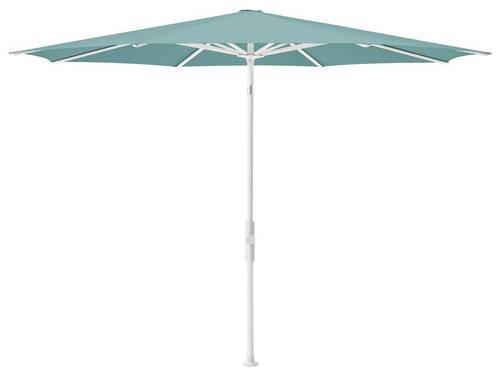 SONNENSCHIRM 330/330 cm - Türkis/Weiss, Konventionell, Textil/Metall (330/330cm) - Glatz