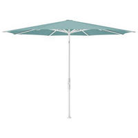 SONNENSCHIRM  330/330 cm  - Türkis/Weiss, Konventionell, Textil/Metall (330/330cm) - Glatz