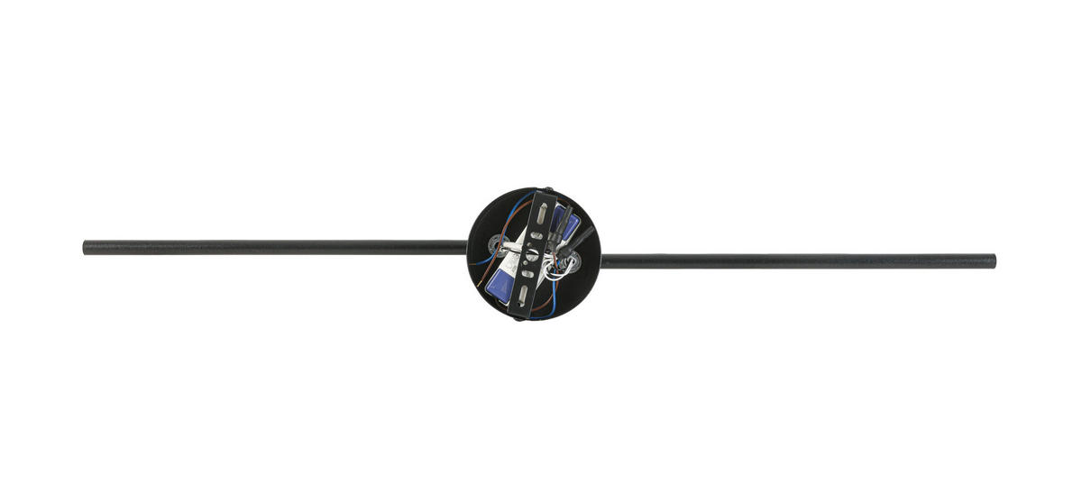 LED-STRAHLER Granada 83/12/19 cm   - Schwarz/Alufarben, Basics, Kunststoff/Metall (83/12/19cm) - Novel