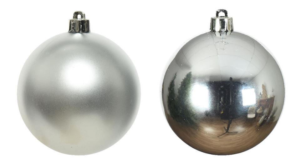 CHRISTBAUMKUGEL-SET 2,5 cm 24-teilig  - Silberfarben, KONVENTIONELL, Glas (2,5cm)
