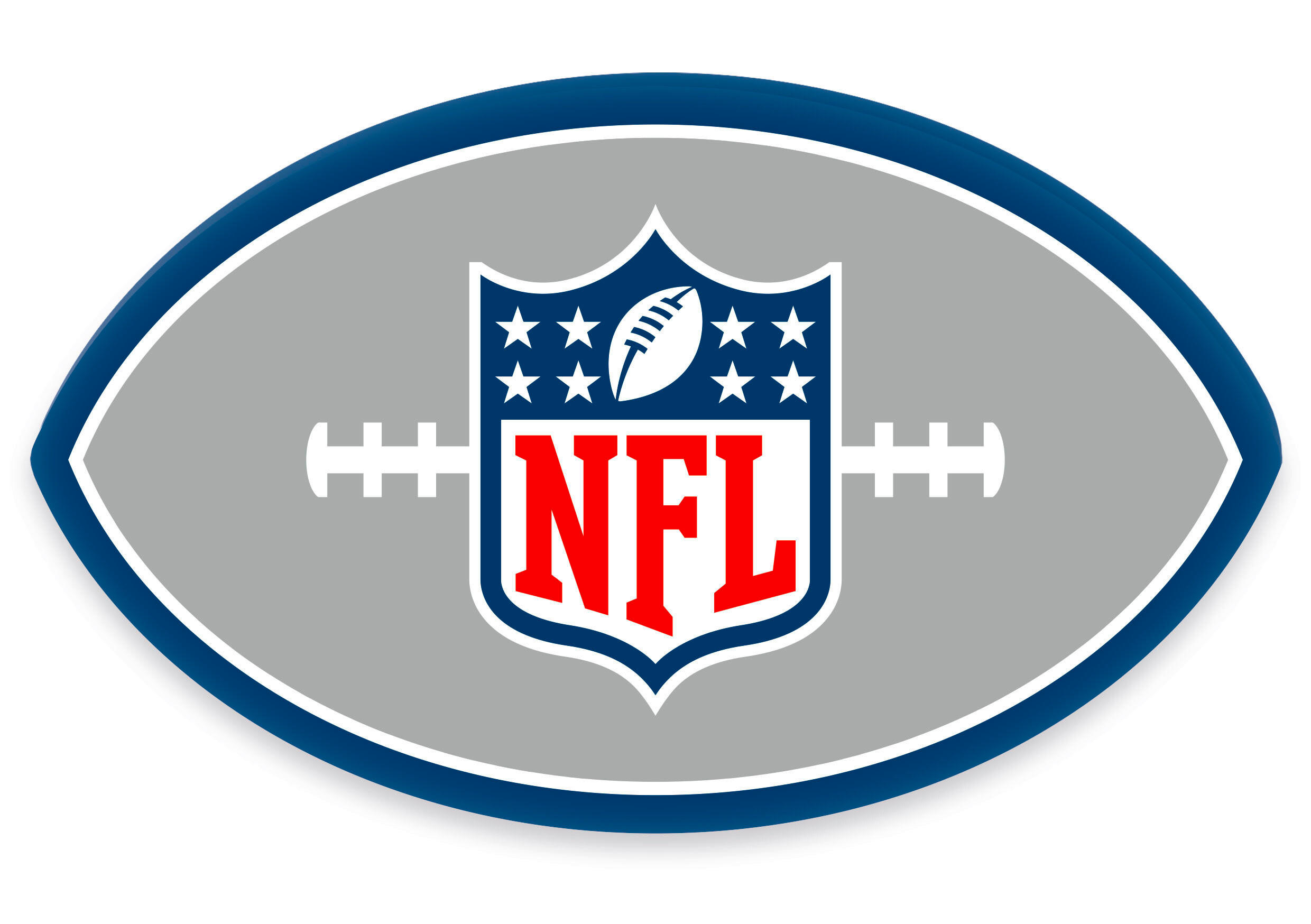 KINDERKISSEN NFL 36/22 cm - Blau/Rot, Trend, Textil (36/22cm) - Herding