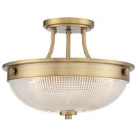 DECKENLEUCHTE  32.7/24.6 cm    - Messingfarben, LIFESTYLE, Glas/Metall (32.7/24.6cm) - Elstead Lighting