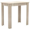 ESSTISCH rechteckig Sonoma Eiche  - Weiß/Sonoma Eiche, MODERN, Holzwerkstoff (80/76/50cm) - MID.YOU