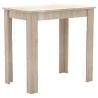ESSTISCH rechteckig Sonoma Eiche  - Weiß/Sonoma Eiche, MODERN, Holzwerkstoff (80/76/50cm) - MID.YOU