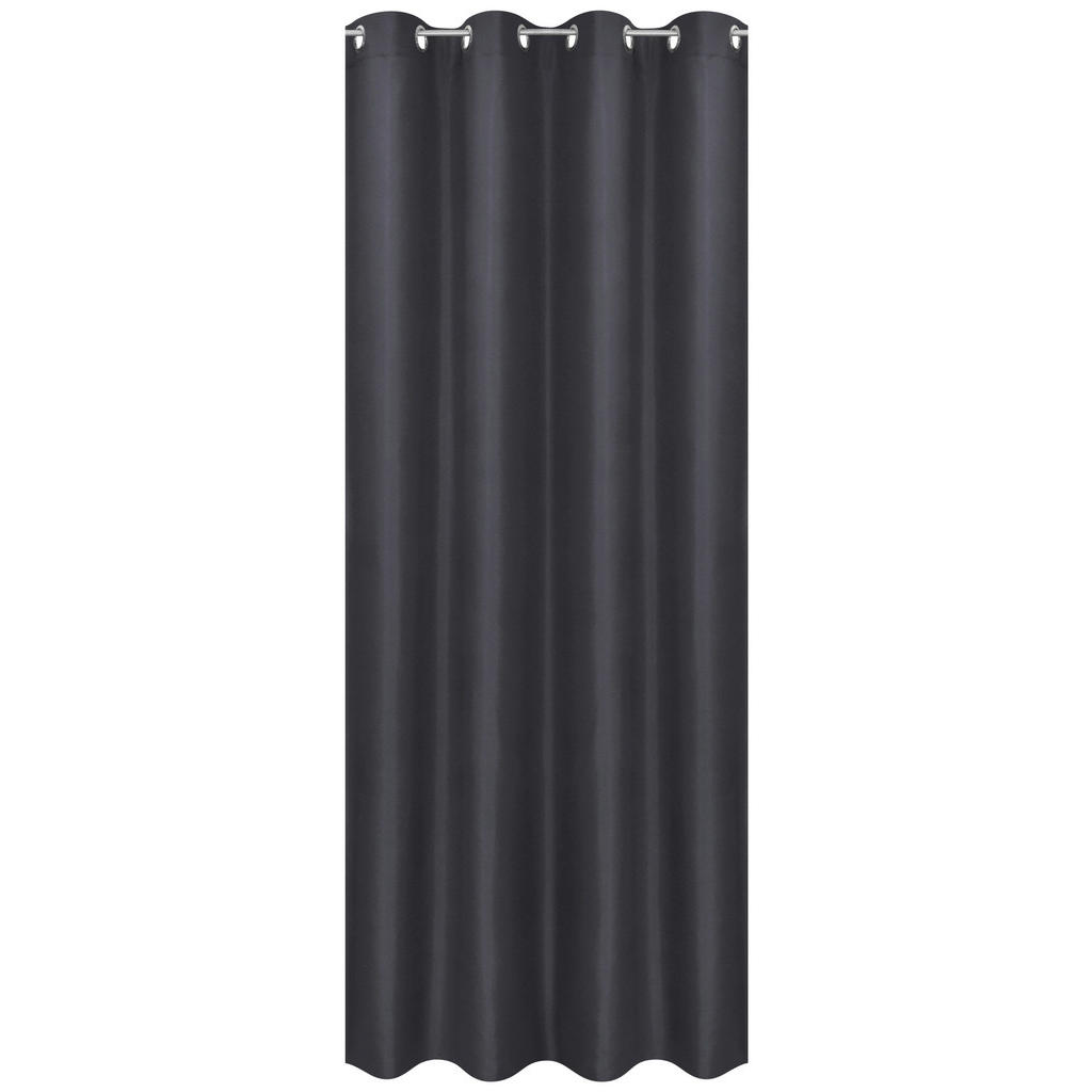 Vorhang Mit Ösen Barnaby 140x235 cm Schwarz