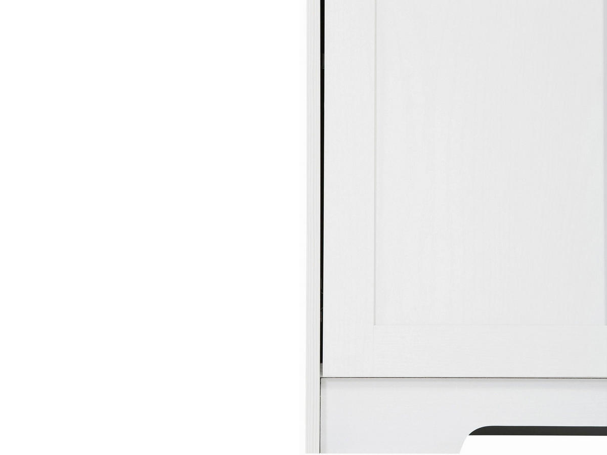 HIGHBOARD NANTES 118/125/39 cm  - Silberfarben/Weiß, Design, Glas/Holzwerkstoff (118/125/39cm) - Livetastic