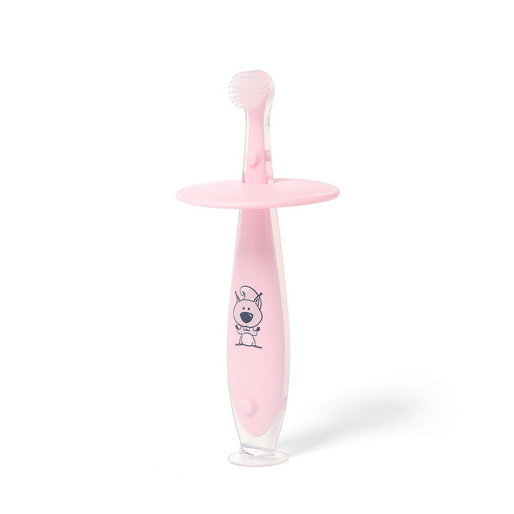 ČETKA ZA BEBE  BabyOno  - svijetlo ružičasta, Basics, plastika (12/5/5cm) - babyono
