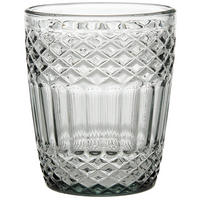 WASSERGLAS Firenze Grigio 300 ml  - Schwarz, Trend, Glas (8,2/9,9cm) - Novel