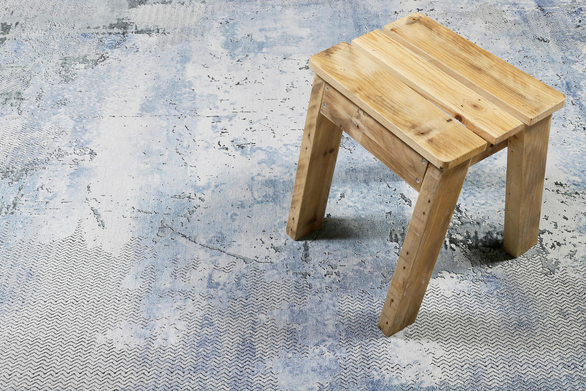 WEBTEPPICH 120/170 cm Radiate Blau, Grau  - Blau/Grau, Design, Textil (120/170cm) - WECON HOME