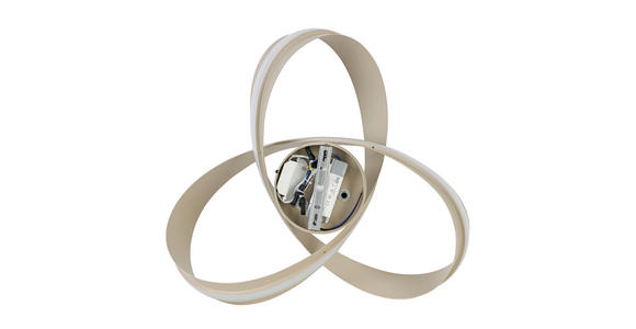 LED-DECKENLEUCHTE Orilo 52/22 cm  - Sandfarben, Design, Kunststoff/Metall (52/22cm) - Novel