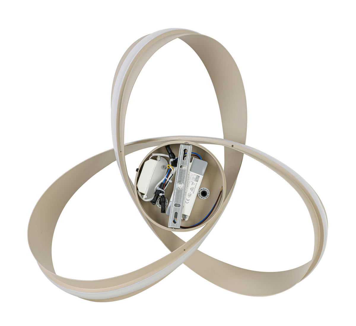 LED PLAFONJERA Orilo  - boja peska, Dizajnerski, metal/plastika (52/22cm) - Novel