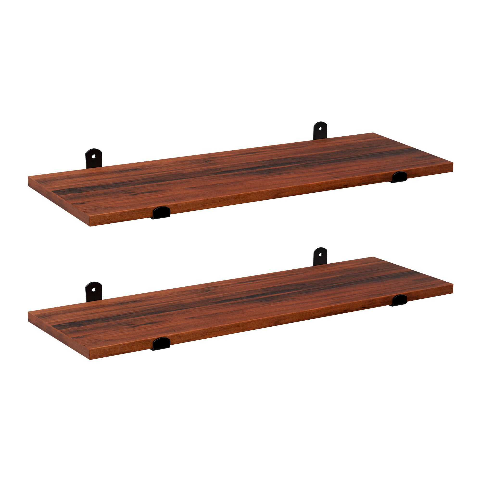 WANDBOARDSET 2-teilig Braun, Schwarz  - Schwarz/Braun, Trend, Holzwerkstoff/Metall (60/7/20cm) - Boxxx