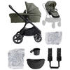 KOMBIKINDERWAGEN  Finiti 2in1  Evergreen  - Salbeigrün/Schwarz, Basics, Textil/Metall (60/109/87cm) - JOIE SIGNATURE