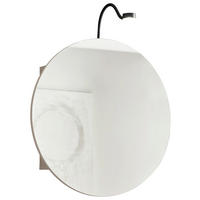 TÜKRÖS SZEKRÉNY 60/60/20 cm  - kasmírszínű, Lifestyle, faalapú anyag/Üveg (60/60/20cm) - home24