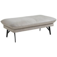 HOCKER in Leder Grau  - Anthrazit/Grau, Design, Leder/Metall (121/45/65cm) - Joop!