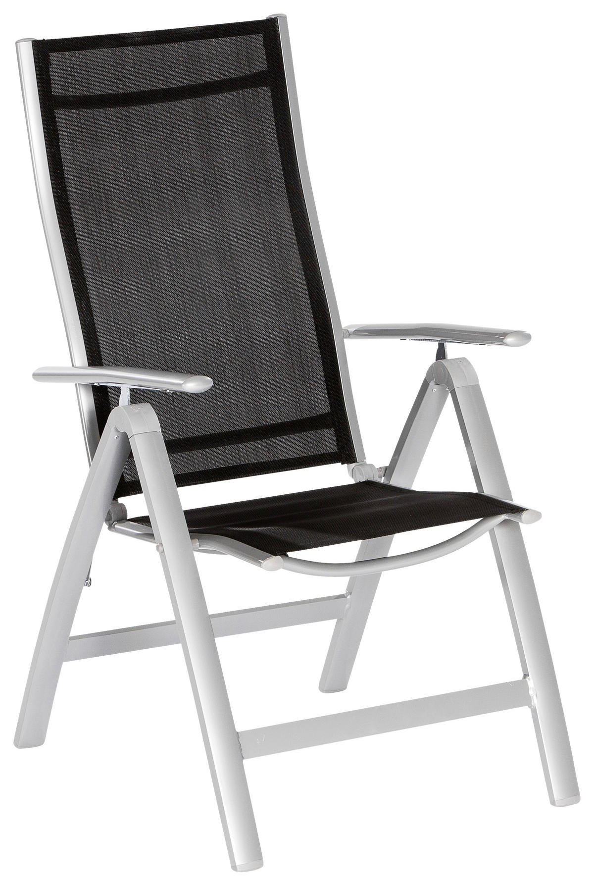 GARTENSET Aluminium  - Silberfarben/Schwarz, KONVENTIONELL, Glas/Textil - Gardenson
