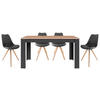 TISCHGRUPPE in Metall, Kunststoff, Holzwerkstoff Schwarz, Eiche Artisan  - Eichefarben/Schwarz, MODERN, Holzwerkstoff/Kunststoff - MID.YOU