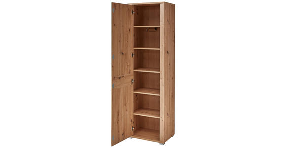 GARDEROBENSCHRANK 58/199/38 cm  - Chromfarben/Silberfarben, Design, Glas/Holzwerkstoff (58/199/38cm) - Xora