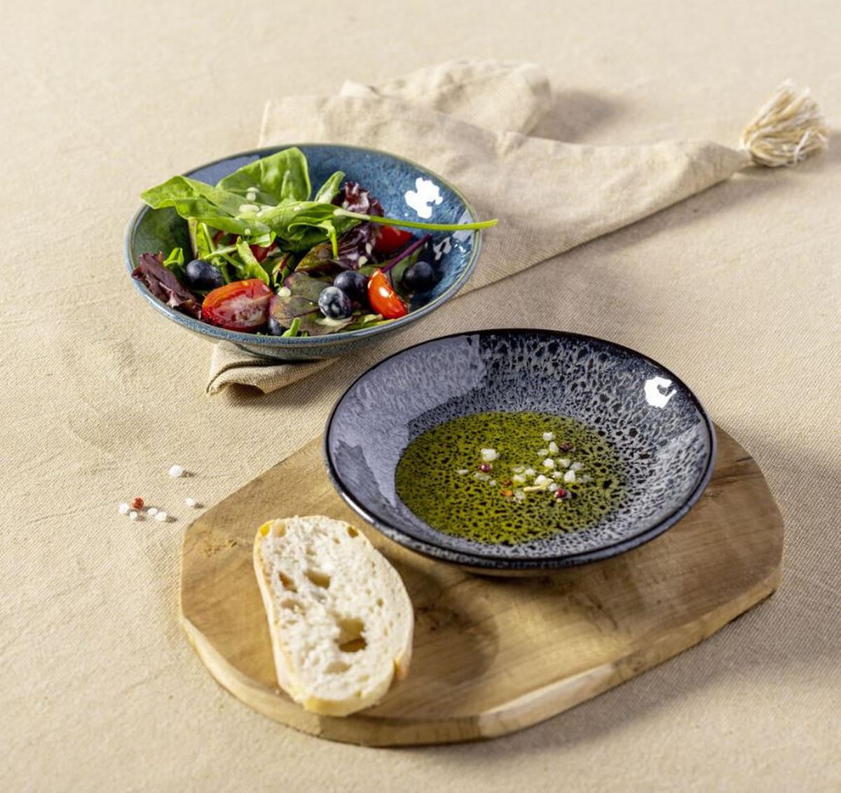 TELLERSET Matera 6-teilig  - Blau, LIFESTYLE, Keramik (16,3/3,2/16,3cm) - Leonardo