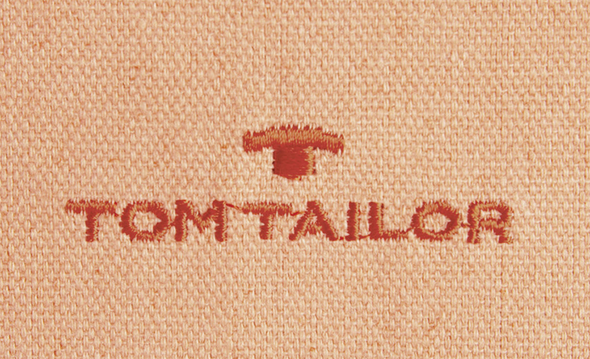 KISSENHÜLLE Dove Signature 40/40 cm  - Koralle/Orange, KONVENTIONELL, Textil (40/40cm) - Tom Tailor