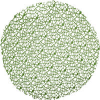 TALLRIKSUNDERLÄGG textil nätklädsel grön 40 cm  - grön, Trend, textil (40cm) - Ambia Home