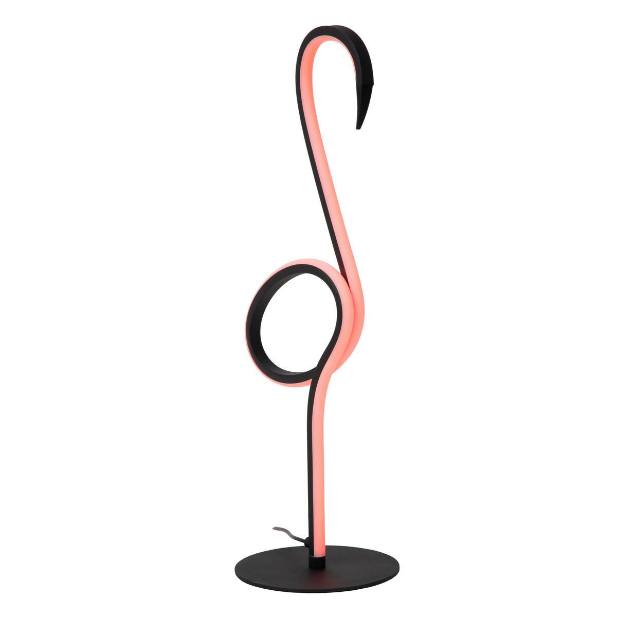 LED-TISCHLEUCHTE FLAMINGO 15/18.1/49.5 cm   - Multicolor/Schwarz, LIFESTYLE, Metall (15/18.1/49.5cm) - Lucide