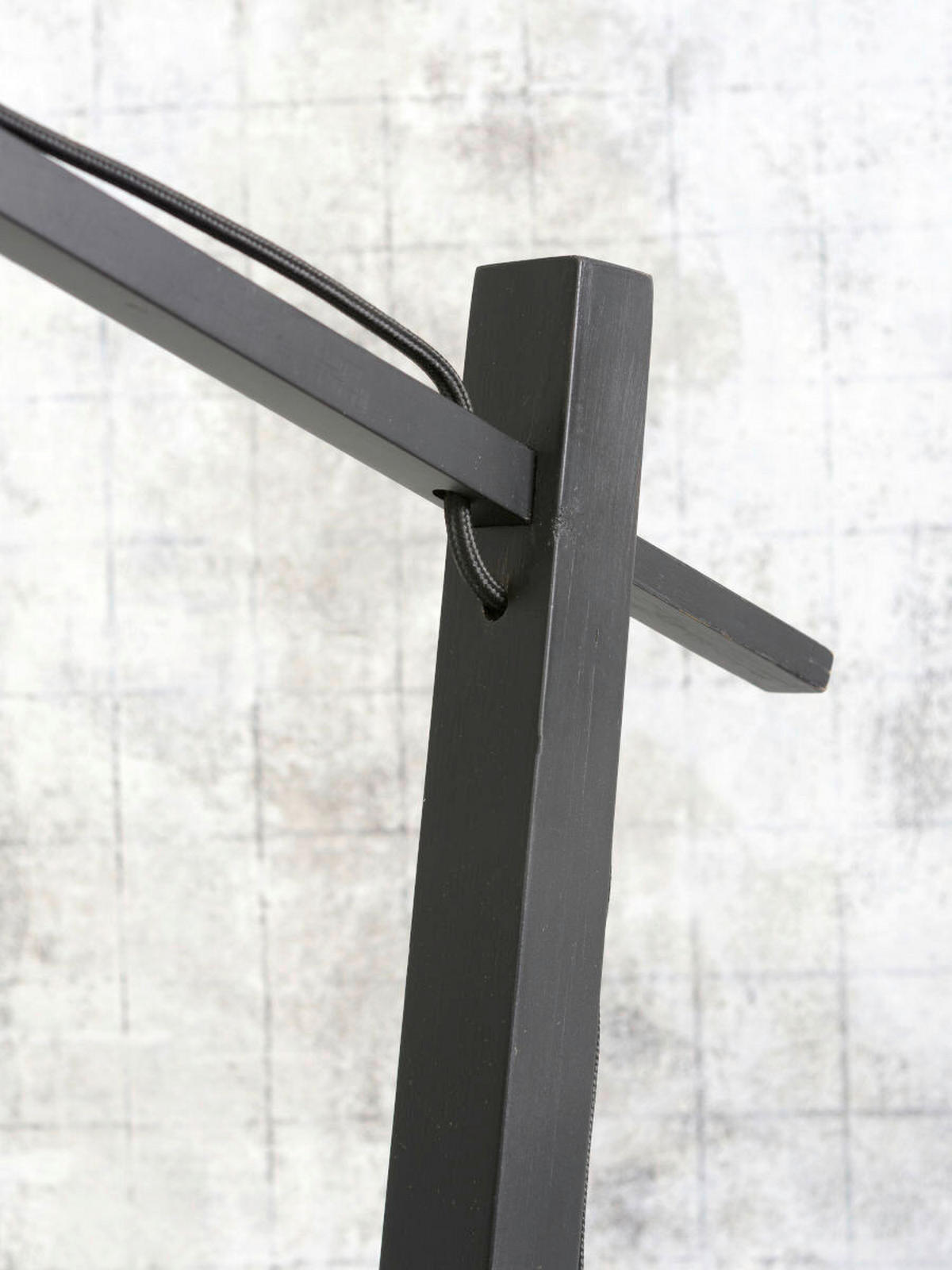Lampadar - culoare natur/negru, Trend (80/60/176cm) - Good & Mojo