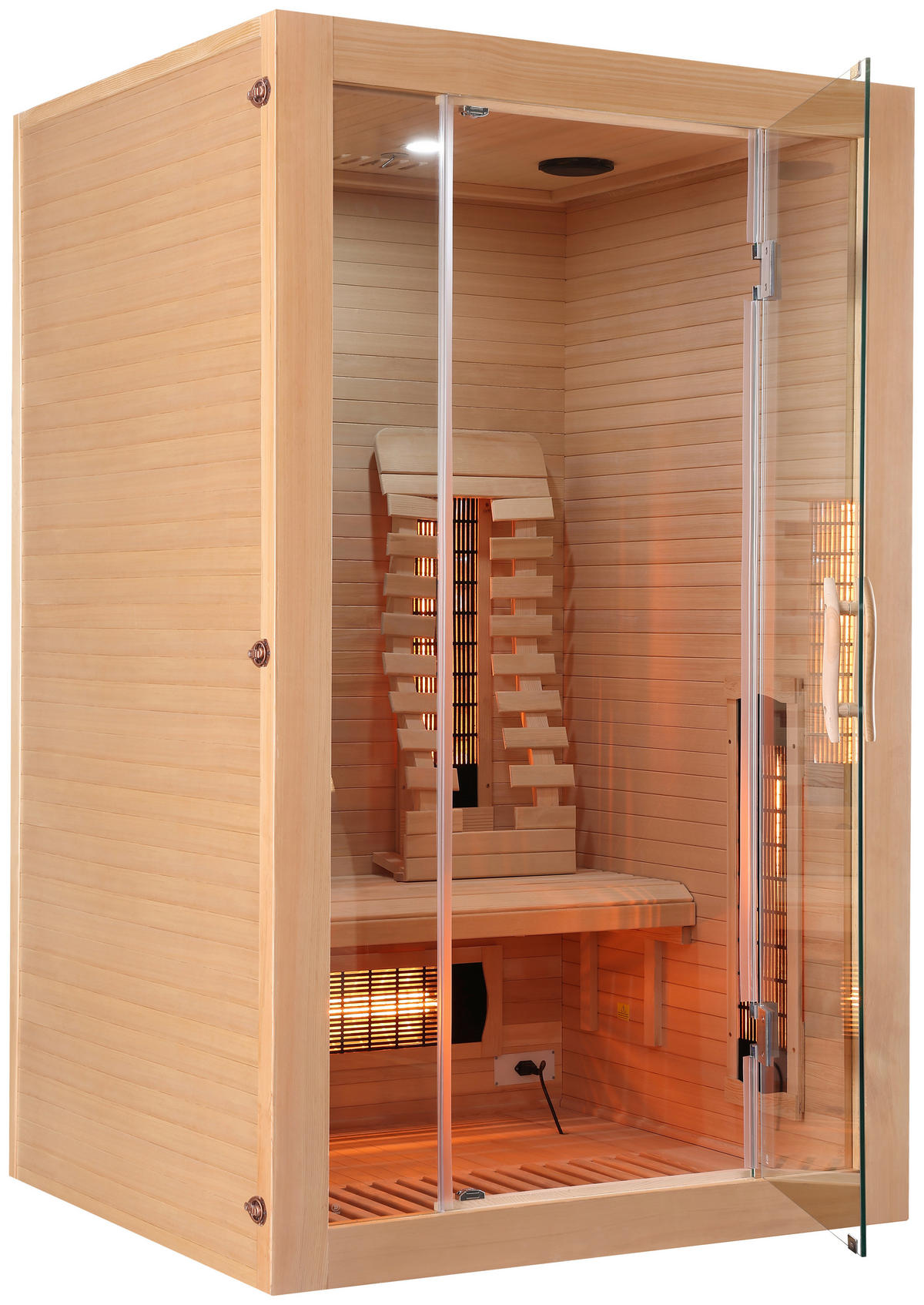 INFRAROTKABINE MALMÖ HEMLOCK für 2 Personen Malmö Hemlock  - Naturfarben, Basics, Holz (120/190/105cm)