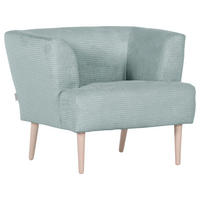 SESSEL Cord Mintgrün    - Buchefarben/Mintgrün, Design, Holz/Textil (85/71/80cm) - Hom`in