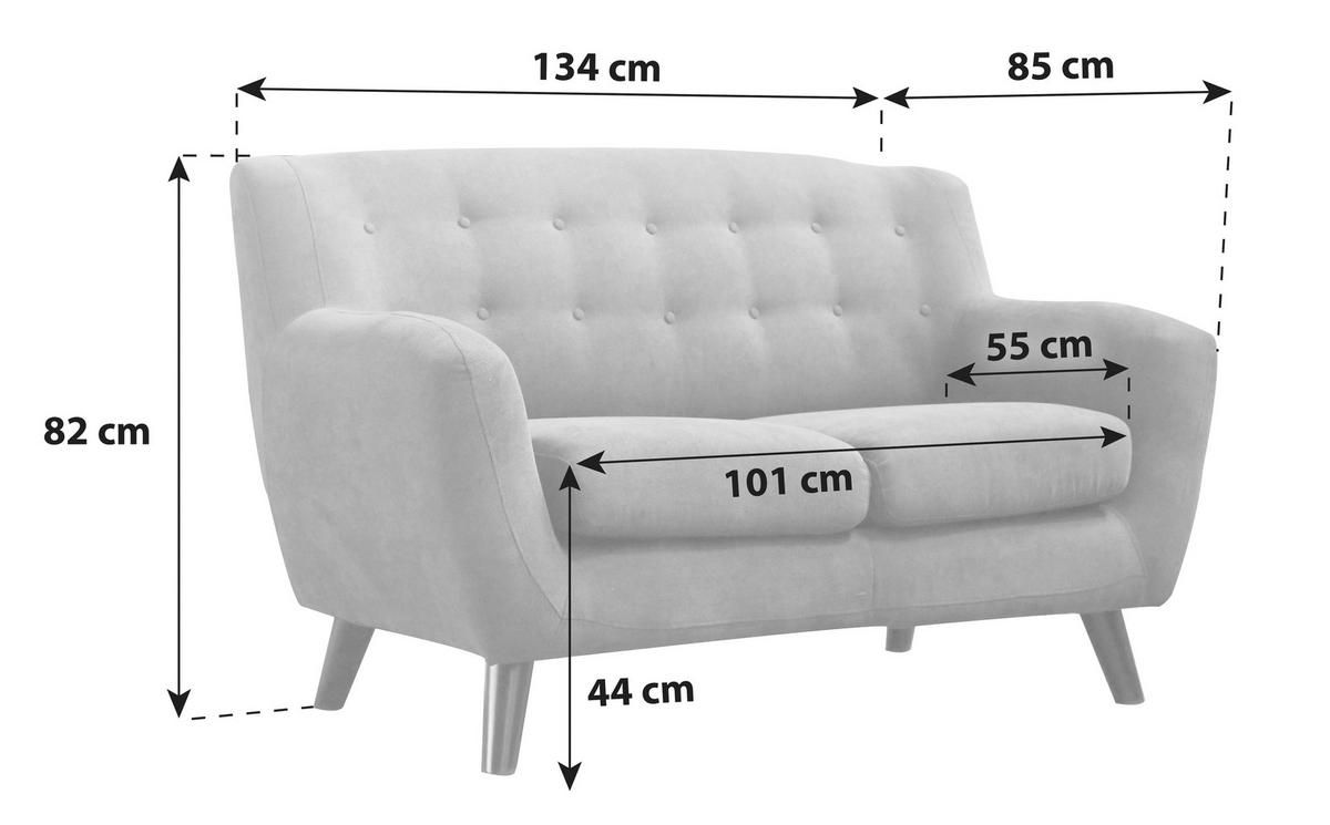 DVOSJED drvo, tekstil  crna, tamno siva    - tamno siva/crna, Moderno, drvo/tekstil (134/82/85cm) - Ti'me