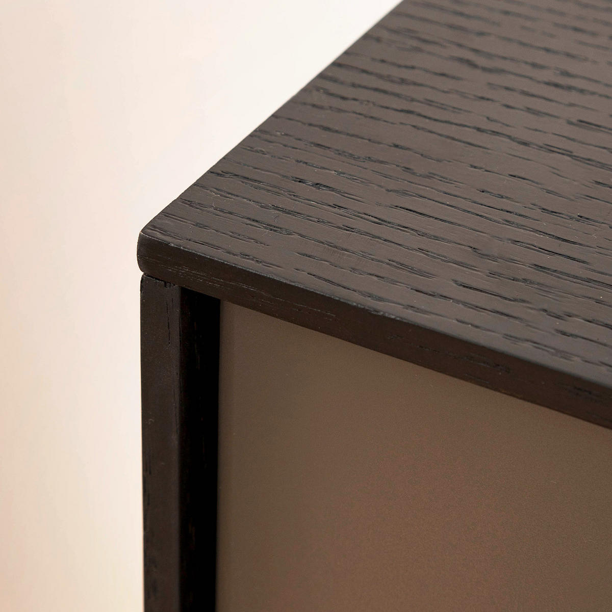 SIDEBOARD antracit, svart  160/82/45 cm  - svart/antracit, Design, metall/trämaterial (160/82/45cm) - home24