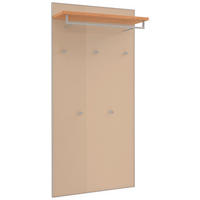 GARDEROBENPANEEL  in 80/170/27 cm  - Eichefarben/Sahara, Design, Glas/Holz (80/170/27cm)