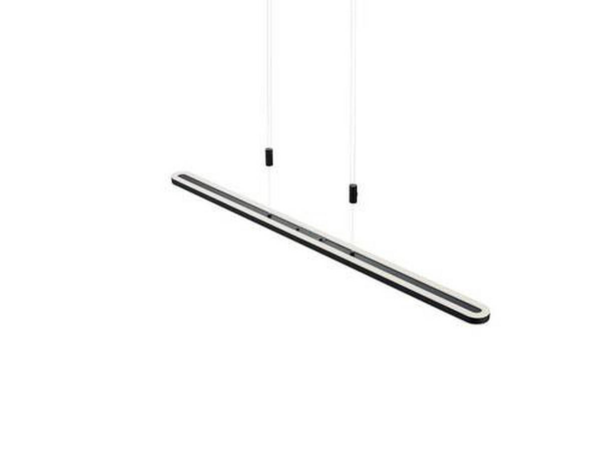 LED-HÄNGELEUCHTE 126/15/150 cm  - Schwarz, Design, Metall (126/15/150cm) - Hell