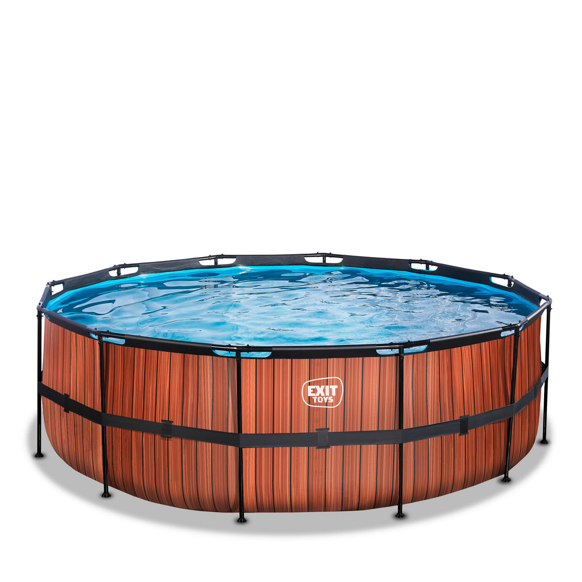 POOL SET 427/122 cm  - brun, Klassisk, plast (427/122cm) - EXIT Toys