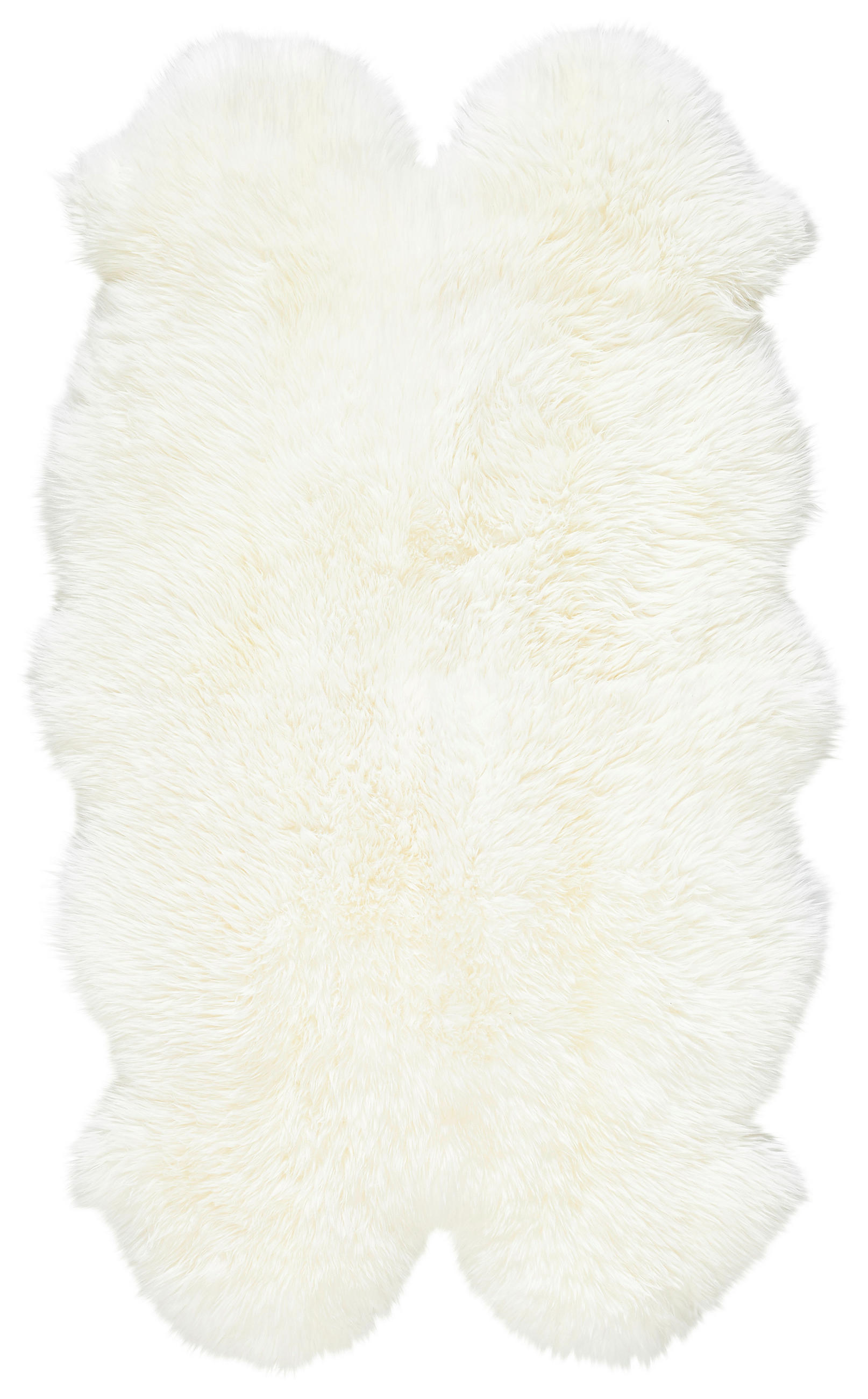 OVČIA KOŽUŠINA, 110/180 cm, biela - biela, Natur, kožušina (110/180cm) - Linea Natura