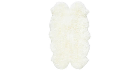 SCHAFFELL 110/180 cm  - Weiß, Natur, Fell (110/180cm) - Linea Natura