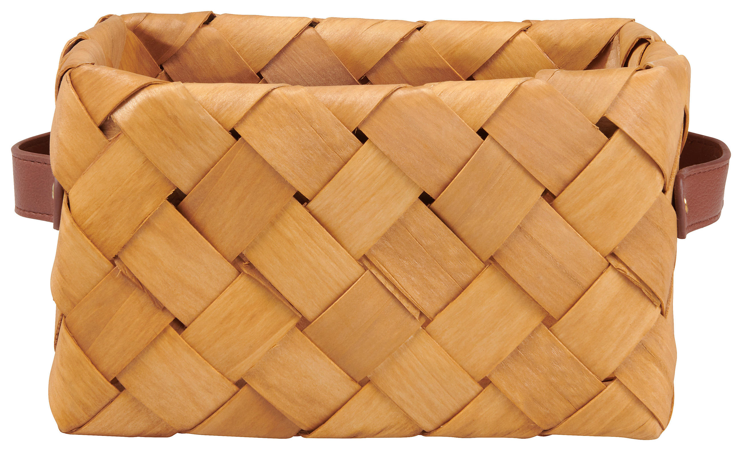 REGALKORB 25/17/14 cm  - Braun, Natur, Holz/Kunststoff (25/17/14cm) - Ambia Home